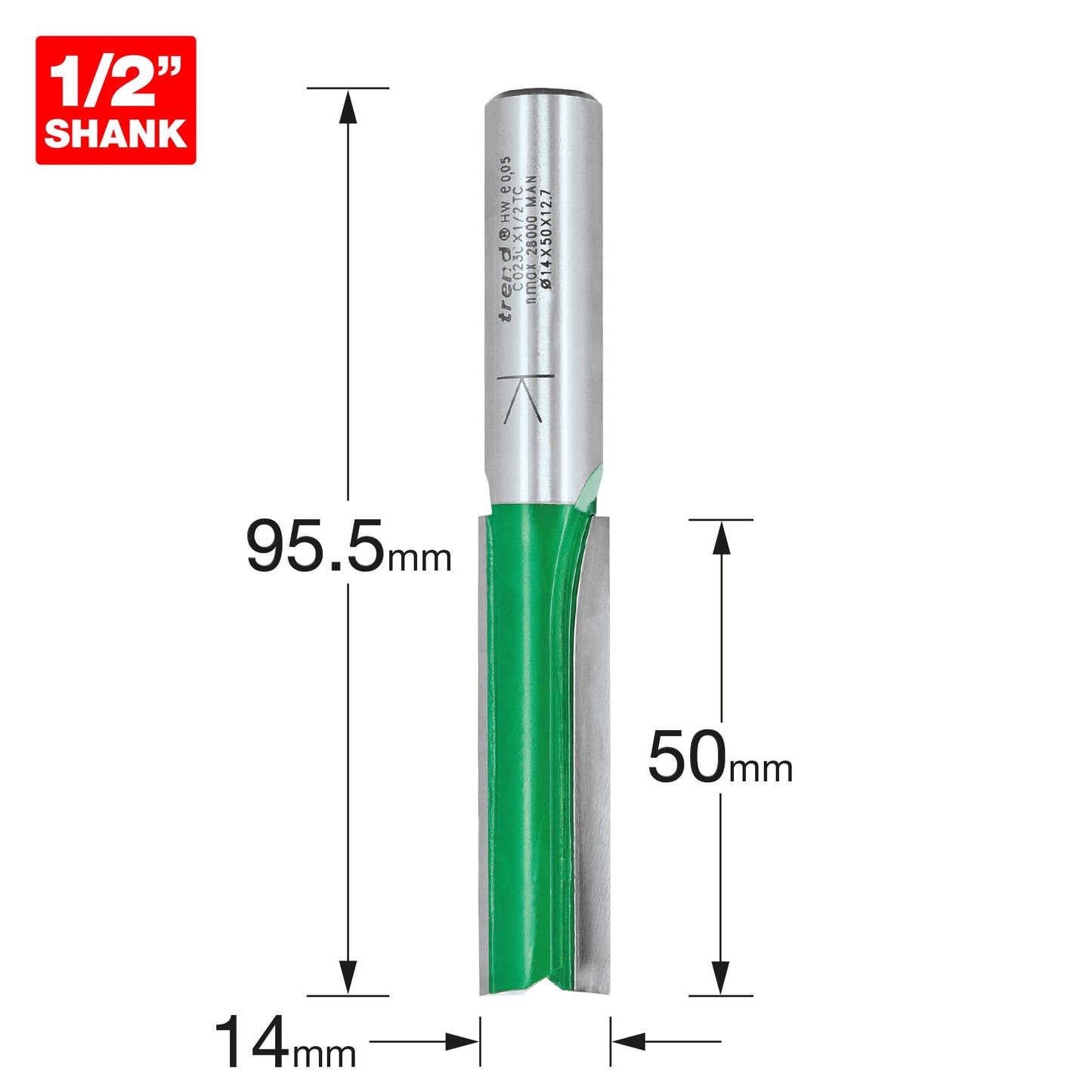 Two Flute Cutter 14mm diameter