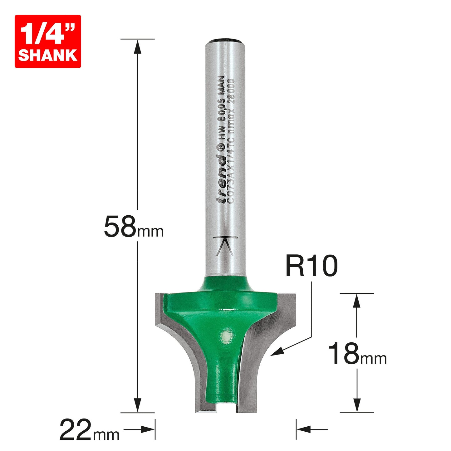 Sash bar ovolo joint cutter 10mm radius