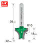 Sash bar ovolo joint cutter 10mm radius
