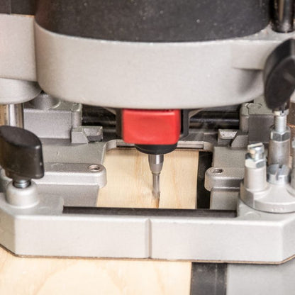 Trend CraftPro 1/4in shank Two Flute Straight Router Cutter Bit 3.4mm dia x 11mm cut depth