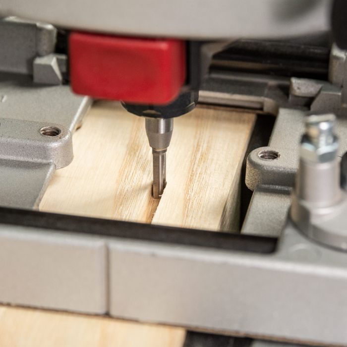 Trend CraftPro 1/4in shank Two Flute Straight Router Cutter Bit 3.4mm dia x 11mm cut depth