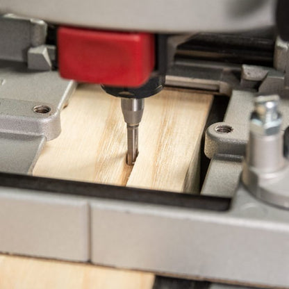 Trend CraftPro 1/4in shank Two Flute Straight Router Cutter Bit 3.4mm dia x 11mm cut depth