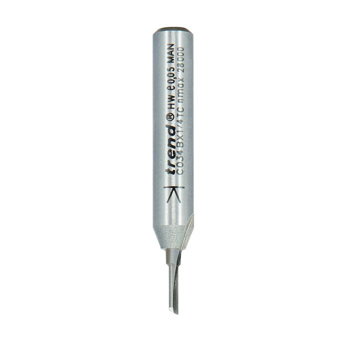 One Flute 1.5mm diameter x 6mm cut