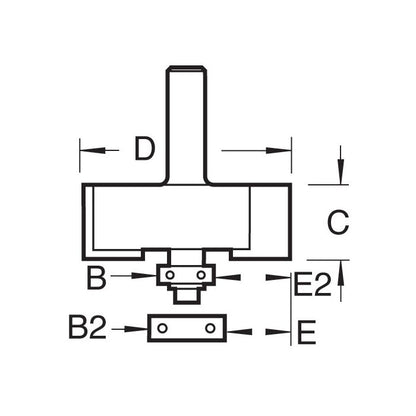 Bearing guided rebater 31.8mm diameter x 15.9mm