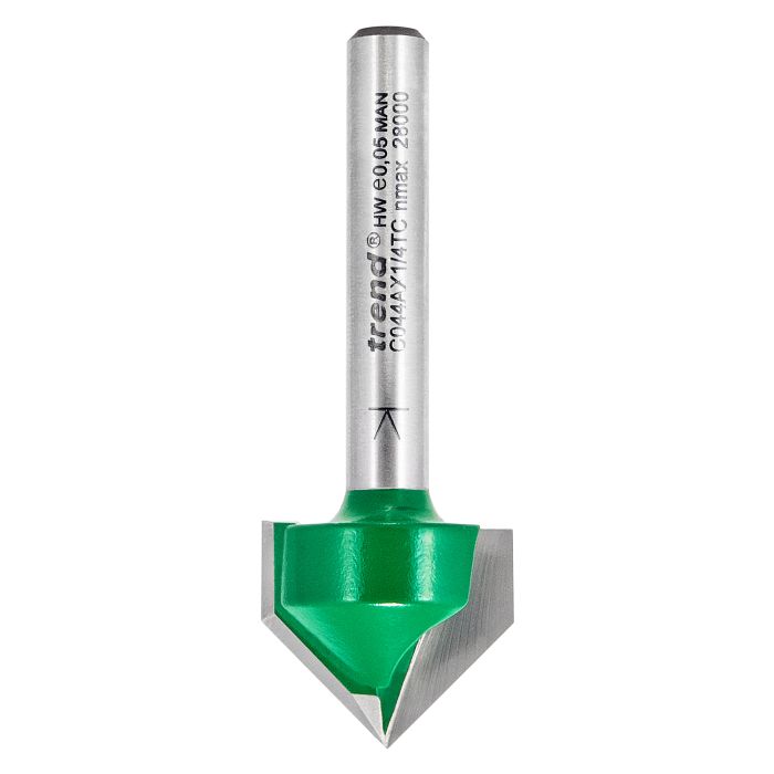 Chamfer V groove cutter angle=45 degrees