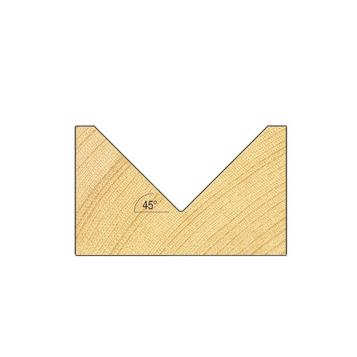 Chamfer V groove cutter angle=45 degrees