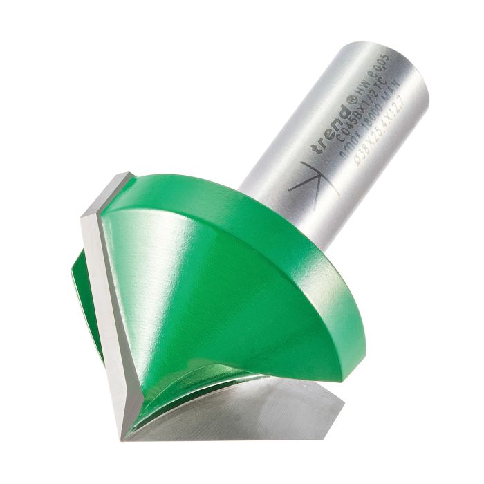 Chamfer V groove cutter angle=45 degrees