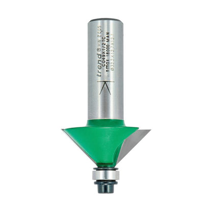 Self guided chamfer angle=45 degrees x 12.7mm Cut