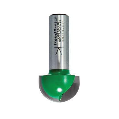 Radius 12.7mm radius x 25.4mm diameter
