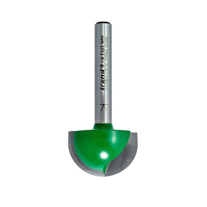 Radius 12.7mm radius x 25.4mm diameter