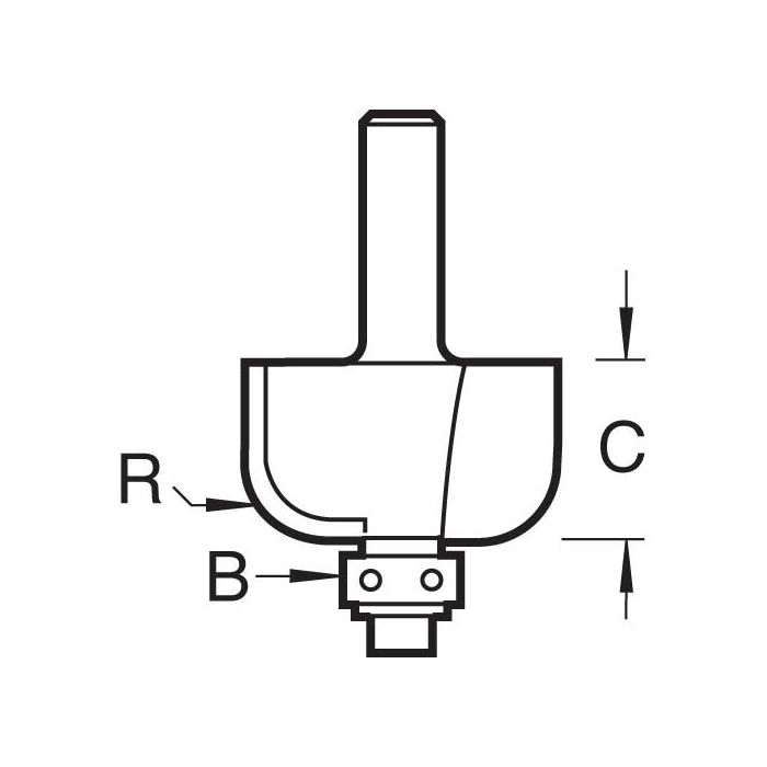Self guided radius 25.4mm
