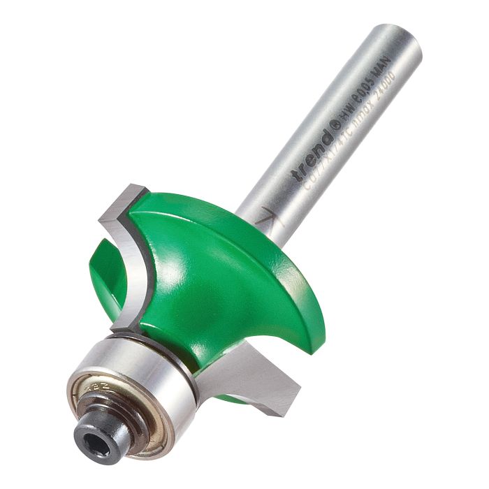 Rounding over 7.9mm radius x 12.7mm cut
