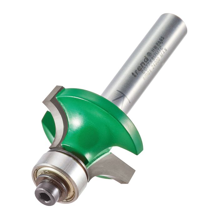 Rounding over 7.9mm radius x 12.7mm cut