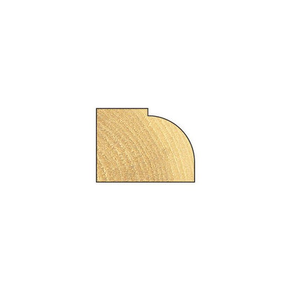 Rounding over 9.5mm radius x 15.9mm cut
