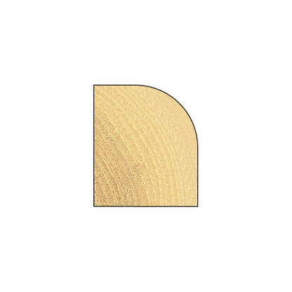 Rounding over 19mm radius x 25mm cut