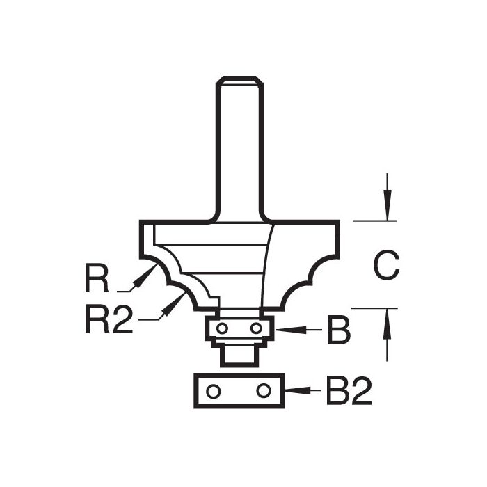 Ovolo 4mm radius