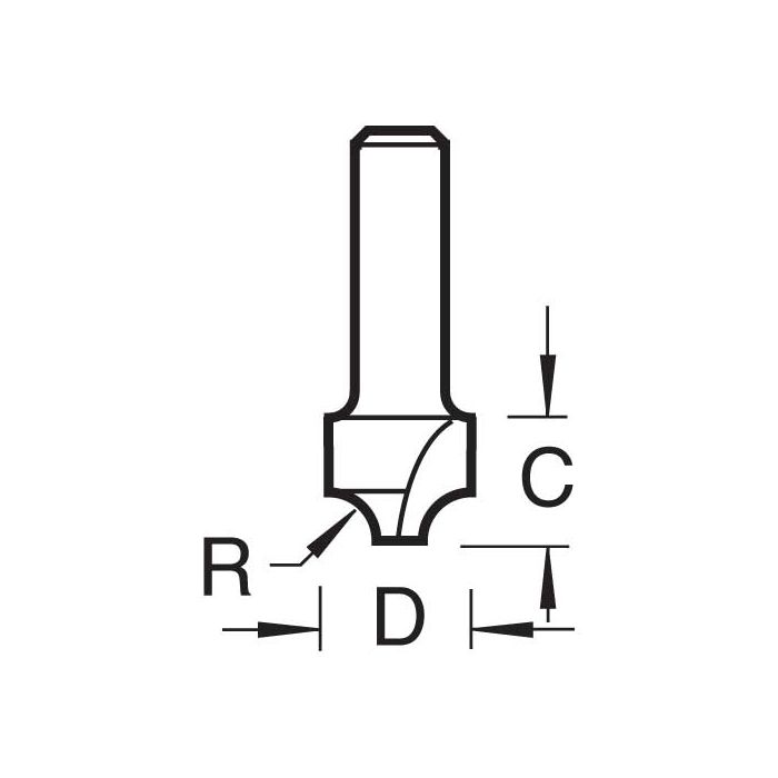 Ovolo 3.2mm radius x 9.5mm diameter