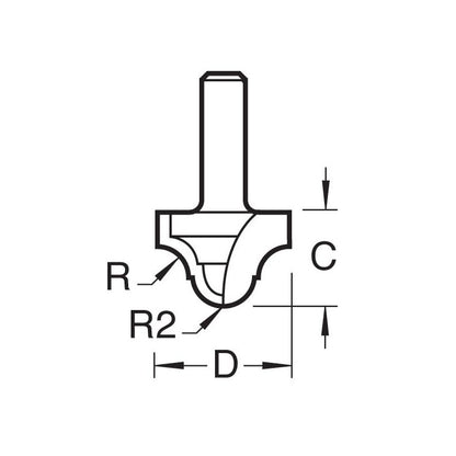 Ogee panel 4.5mm radius