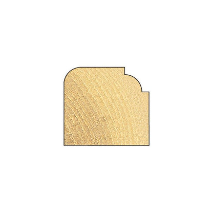 Rounding over 4.8mm radius x 12.7mm cut