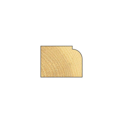 Rounding over 4.8mm radius x 12.7mm cut