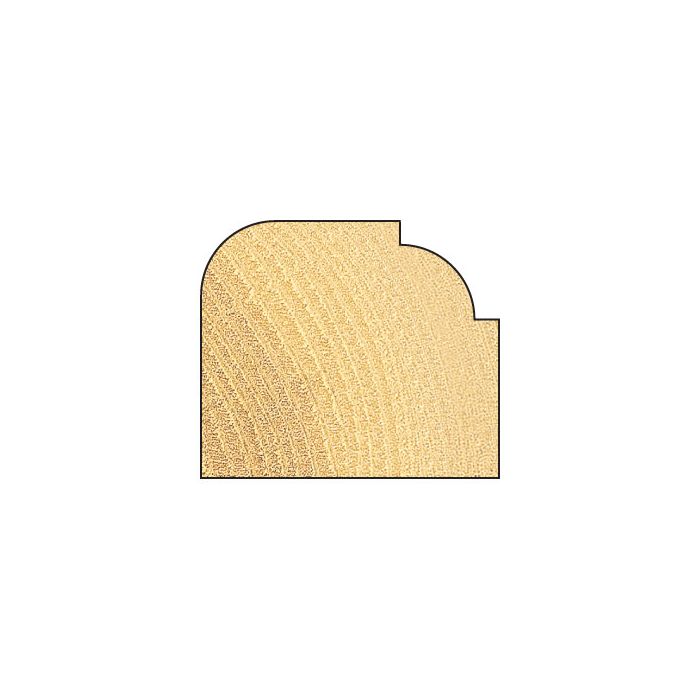 Rounding over 6.3mm radius x 15.9mm cut