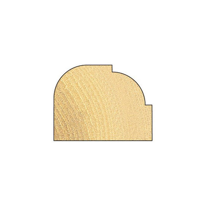 Rounding over 9.5mm radius x 22.2mm cut