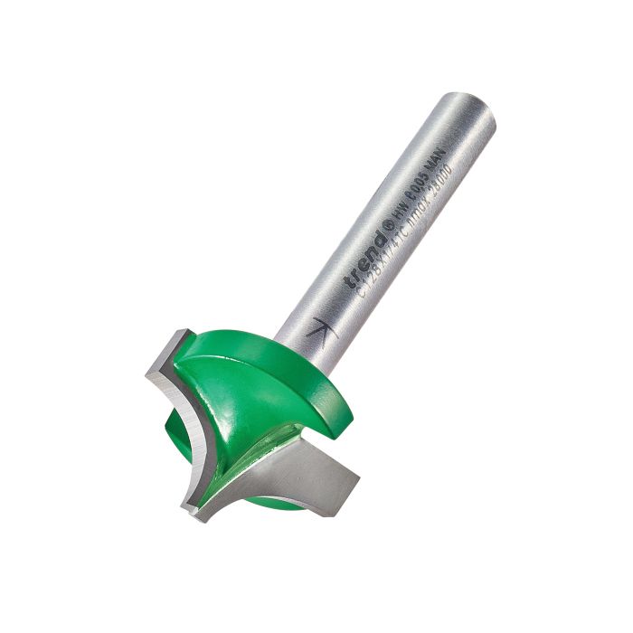 Rounding over 9.5mm radius x 22.2mm cut