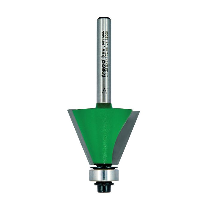 Self guided chamfer 67.5 degrees x 22.2mm cut