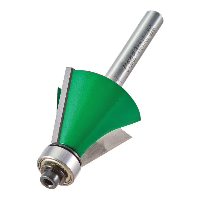 Self guided chamfer 67.5 degrees x 22.2mm cut