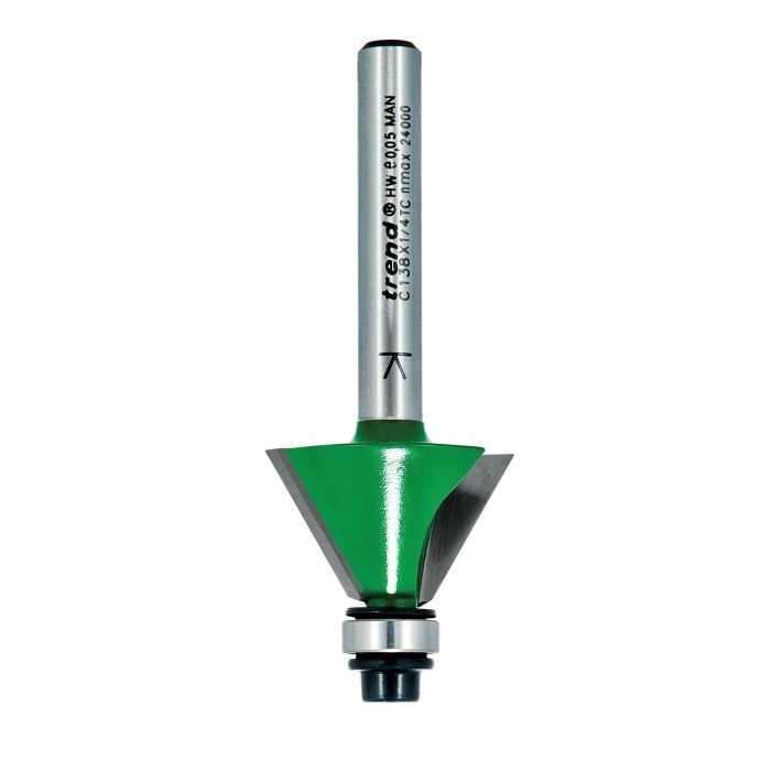 Self guided chamfer 60 degrees x 12.7mm cut