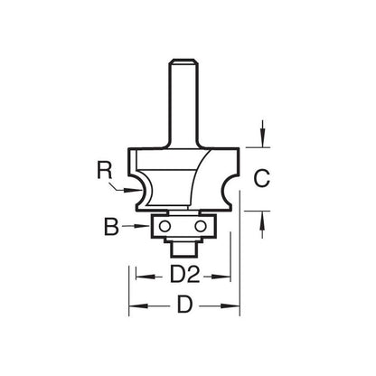 Corner bead 4.8mm radius