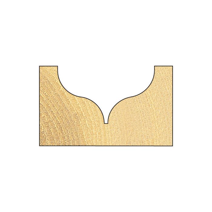 Ogee mould 7.5mm radius x 27mm diameter