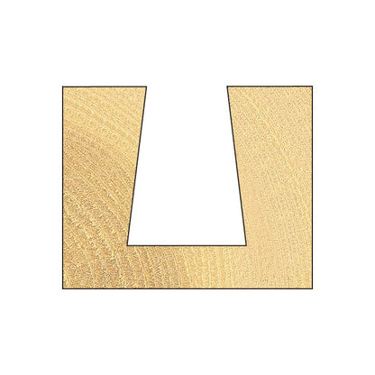Dovetail 19.1mm x 97 degrees x 25mm cut