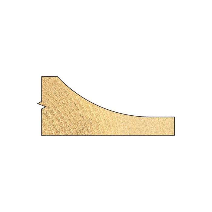 Bearing guided 40mm radius panel raiser