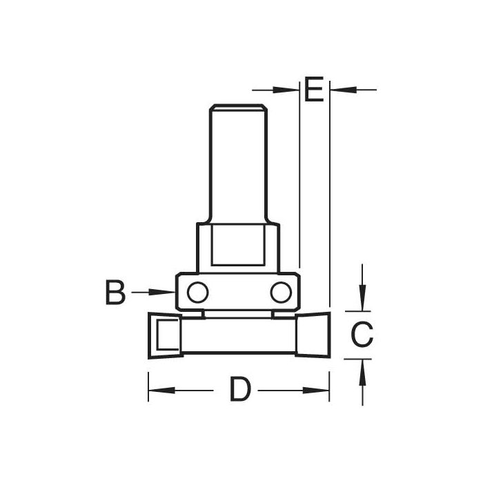 Intumescent cutter set 20mm x 40mm