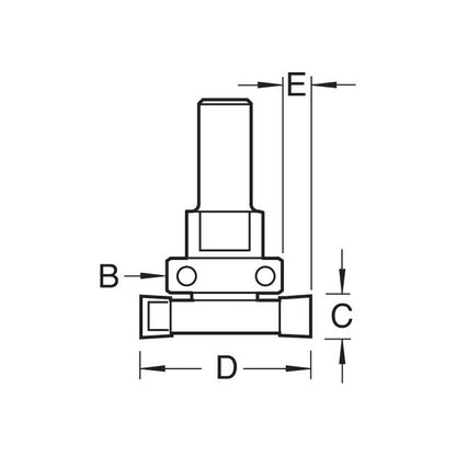Intumescent cutter set 20mm x 40mm