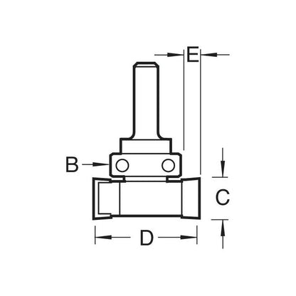 Intumescent cutter 15mm x 24mm