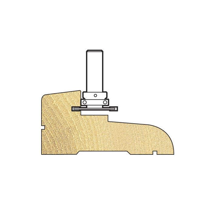 Weatherseal groover 2mm x 7mm