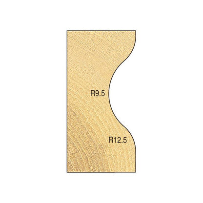 Bearing guided hand rail 9.5mm radius