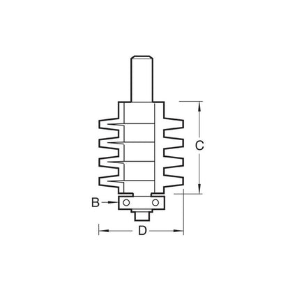 Finger jointer 35mm diameter x 38.1mm