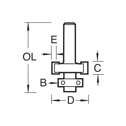 Guided plain pile cutter 7x3mm