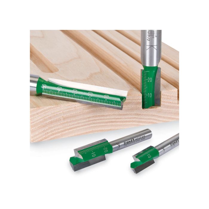 Two Flute 12.7mm diameter x 50mm Cut Scale